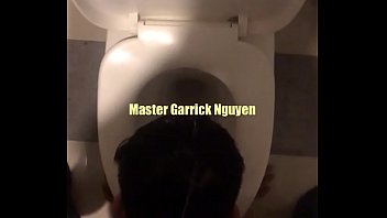 Master Garrick pissed on slave's head