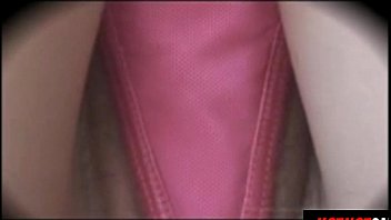 Teen Upskirt Public Wearing Satin Pink Thong - Hothotcam.com