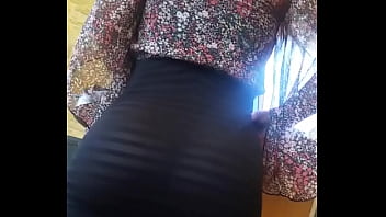 Office PA see through tight skirt candid ass hoe, She hoeing in the office