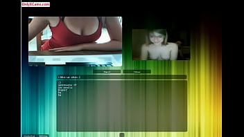 Chatroulette girl showing all to a fake video of a couple  D 01