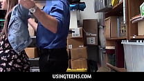 UsingTeens -Pregnant Kimmy Granger Fucked By Security Officer For Shoplifting
