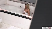 Khloe fucked by roommate in the bathroom